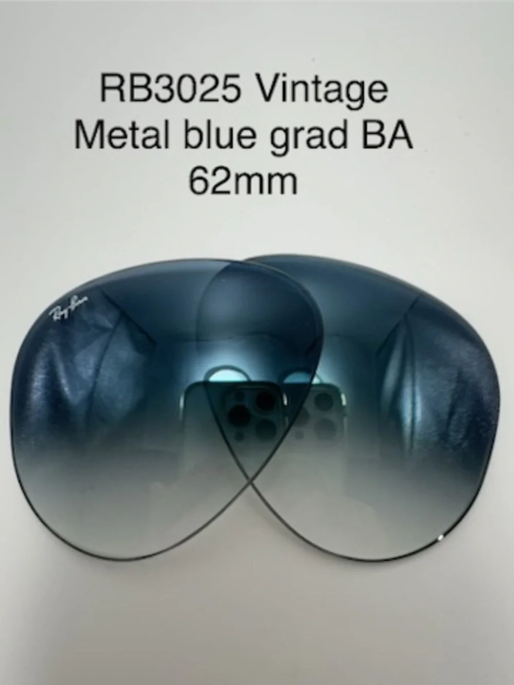 Vintage Replacement Lenses for Ray Ban RB3025 62mm - New